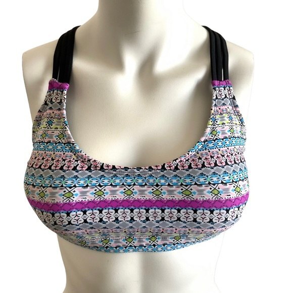 Printed Push UP Bra Strappy Back - Picture 1 of 6
